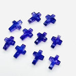 Load image into Gallery viewer, 1,2,3,4,5 pcs Natural Amethyst Cross Shape Gemstone Beads, Amethyst Faceted Cross Gemstone Beads, Holy Beads For Jewelry &amp; Carfts 15X10 MM