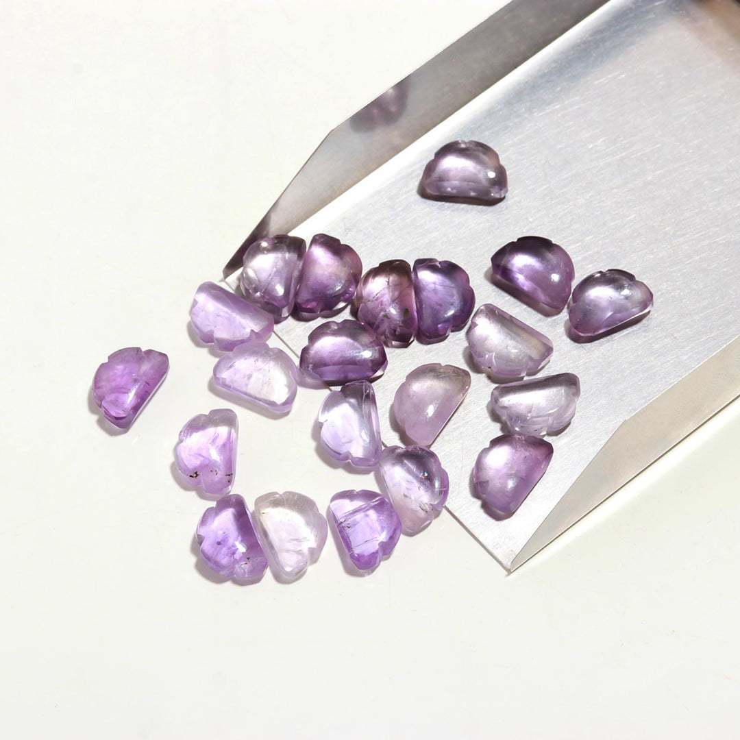 AAA Pink Amethyst Clouds Shape Beads, Natural Amethyst Smooth Cloud Shape Stones, Carved Amethyst Cloud Charms, 12 MM, Loose Briolettes
