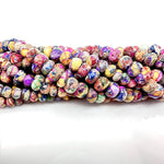 Load image into Gallery viewer, Amazing Colorful Turquoise Beads, Rainbow Turquoise Faceted Rondelle Beads, 8-10 mm, 4 Inch, Wholesale Jewelry Making Beads, AAA Turquoise