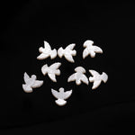 Load image into Gallery viewer, 1 Pc Hand Carved Mother of Pearl Dove Bead, Jewelry Making (12x13 MM, Side Drill, 1 Pc