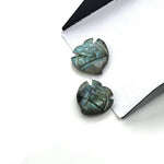 Load image into Gallery viewer, Flashy Labradorite Fish Shape Beads, AAA Labradorite Fish Hand Carved Beads, Marine Fishes, Deep Sea Gemstone Fishes 16X17 MM, Fish Pendant