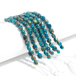 Load image into Gallery viewer, Neon Blue Mohave Turquoise Smooth Tumble Shape Beads, Wholesale Loose Gemstone Tumble Beads for Jewelry Making, 8-9 MM