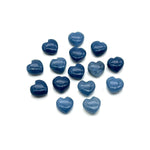 Load image into Gallery viewer, Blue Opal Heart Beads: Carved Gemstone Charms, 8mm