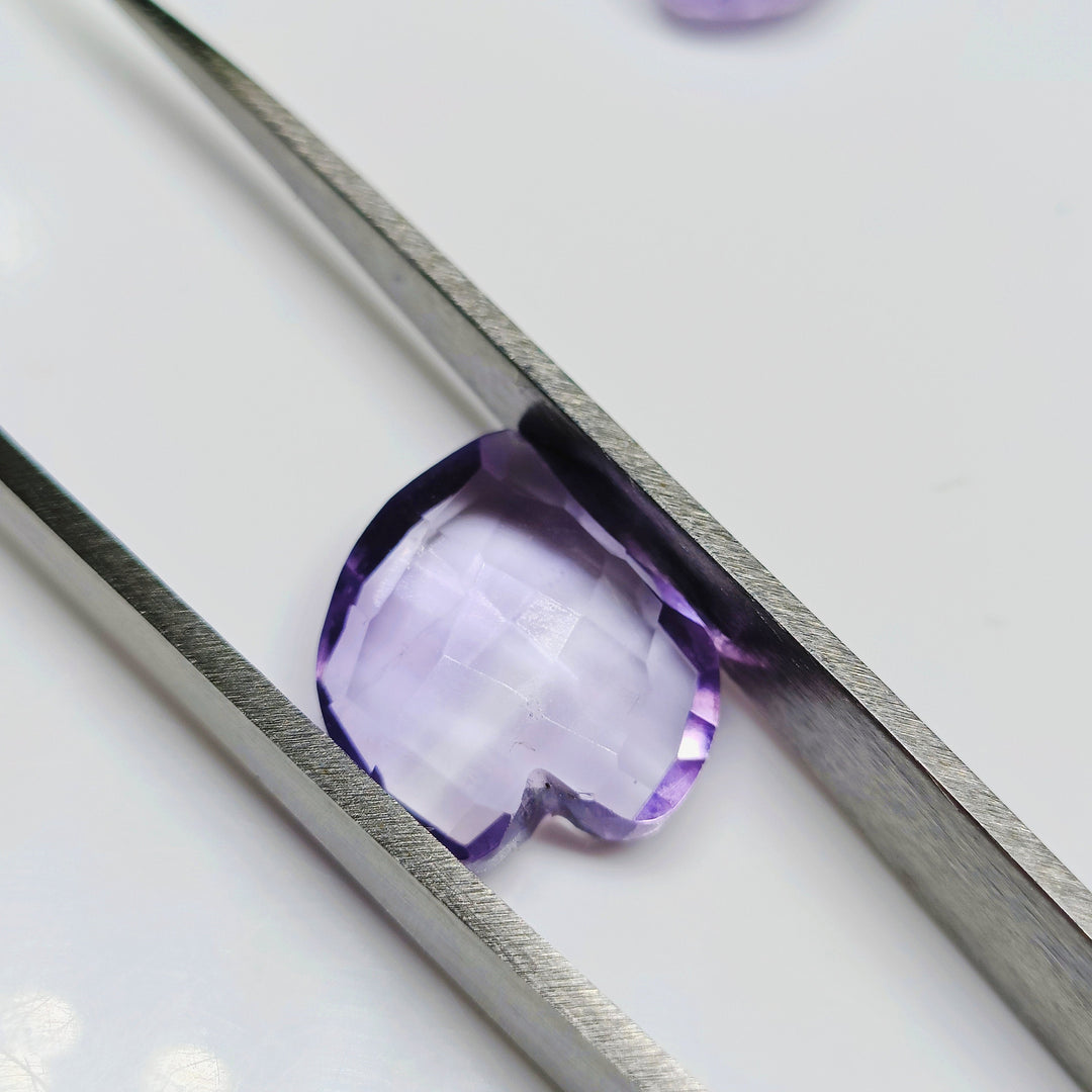 2,3,4,5,6 pcs 100% Natural Ametrine Heart Shape Gemstone, Natural Heart Shape Gemstone, Gemstone For Jewellery, 15X13 mm (Approx)