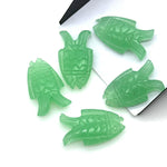 Load image into Gallery viewer, Pretty Green Chalcedony Fish Carving, Hand Carved Fish Shape Gemstone, 17X26 MM, Feminine Energy Fish Charm, Healing Crystal Fish Beads