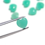 Load image into Gallery viewer, Natural Amazonite Heart Shape Beads, Green Amazonite Heart Shape Charms, Mini Plain Heart Briolette's for Jewelry Making, 8 MM