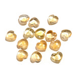 Load image into Gallery viewer, Genuine Citrine Heart Shape Beads, Yellow Citrine Smooth Heart Shape Charms, Plain Heart Briolette's for Jewelry Making, 8 MM, Loose Beads