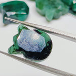Load image into Gallery viewer, Natural Emerald Cat Face Carving, Kitty Shape Charms Beads, Faceted Emerald Handmade Carved Stone For Jewelry Making Beads 12x10 Approx