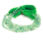 Load image into Gallery viewer, AAA Green Fluorite Faceted Tumble Gemstone Beads ~ 5X7-6X8MM Natural Fluorite Nuggets Shape Beads ~ 8" Strand Jewelry Making Wholesale Beads