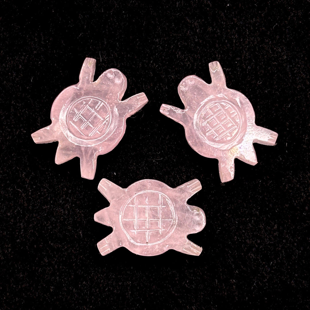 Natural Rose Quartz Turtle Shape Carving, AAA Rose Quartz Turtle Shape Gemstone, 16 MM Loose Gemstones, Harmony in Stone, Healing Stone