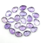Load image into Gallery viewer, AAA+ Quality Pink Amethyst Faceted Pear Shape Beads, 9X12 MM Pink Briolette's Beads, Matched Pairs, Jewelry Making Pear Shape Beads