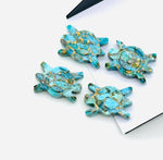 Load image into Gallery viewer, AAA Copper Turquoise Turtle Shape Carving, Blue Turquoise Turtle Shape Gemstone, 16 MM Loose Gemstones, Harmony in Stone, Blue Turtle Charm