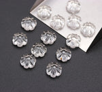 Load image into Gallery viewer, Natural Crystal Quartz Flower Shape Beads, AAA Clear Quartz Flower Gemstone For Jewelry Making, Earrings Makine Charms, Flat Back, 12 MM