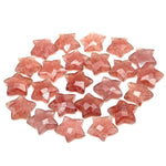 Load image into Gallery viewer, Natural Pink Strawberry Star Shape Briolettes, Strawberry Quartz Star Beads, Hand Carved Star for DIY Crafts, Shiny Star for Jewelry, 15 MM
