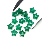 Load image into Gallery viewer, Natural Green Onyx Star Shape Briolettes, Carved Star Shape Beads, Green Onyx Faceted Star Charms, Wholesale Loose Beads for Jewelry, 12 MM