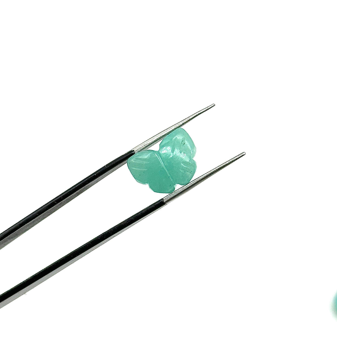 Natural Amazonite Butterfly Shape Beads, AAA Amazonite Gemstone Carved Butterfly Briolettes, 13 MM Loose Wholesale Beads, Butterfly Charms