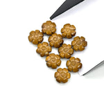 Load image into Gallery viewer, AAA Tiger's Eye Flower Shape Carvins, Natural Tiger Eye Flower Shape Carving, Jewelry Making Loose Gemstone Charms, 12 MM, Carved Crystals