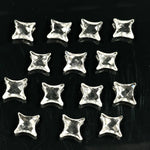 Load image into Gallery viewer, Natural Crystal Quartz Ninja Star Shape Carving Beads, Ninja Star Shape Gemstone Beads, 11X15 MM Jewelry Making Beads, Star Shape Briolettes