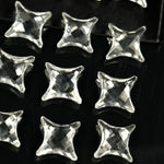 Load image into Gallery viewer, Natural Crystal Quartz Ninja Star Shape Carving Beads, Ninja Star Shape Gemstone Beads, 11X15 MM Jewelry Making Beads, Star Shape Briolettes