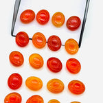 Load image into Gallery viewer, Natural Carnelian Carved Evil Eye Gemstone, Healing Carnelian Gemstone Beads, Evil Eye Charm Beads For Jewelry Making, Carving Beads 10X12MM