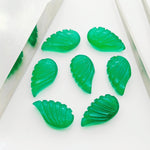Load image into Gallery viewer, 2,3,4,5,6 100% Natural Green onyx fancy Shape Carving, Hand carved Fancy shape Gemstone, carved Gemstone jewelry Making,18X10 mm