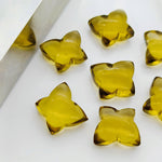 Load image into Gallery viewer, Natural Beer Quartz Butterfly Shape Gemstone Beads, Hand Carved Smooth Butterfly Shape Beads, Honey Quartz Beads 13X9-14X10 MM