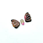 Load image into Gallery viewer, natural tourmaline Butterfly Shape Carving, Hand carved tourmaline Butterfly loose carving, carved butterfly  jewelry Making 22x11mm.