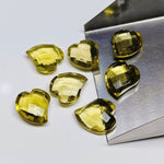 Load image into Gallery viewer, 2,3,4,5,6 pcs 100% Natural Lemon Quartz Heart Shape Gemstone, Natural Heart Shape Gemstone, Gemstone For Jewellery, 15X13 mm (Approx)