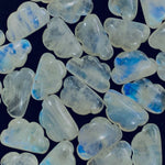 Load image into Gallery viewer, 2,3,5,10 Natural Rainbow Moonstone Cloud Shape Smooth Carved Gemstone Jewellery Making, Loose Gemstone, Smooth Hand Carved Gemstone,