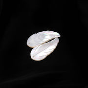 1 Pc Mother of Pearl Leaf Shape Beads, AAA Luster Pearl Leaf Shape Charms, Top face Drill Pearl Charms, Jewelry Making Beads, 30 MM