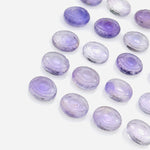 Load image into Gallery viewer, Natural Pink Amethyst Evil Eye Beads, Hand Carved Gemstone Beads, Loose Oval Eye Beads, Evil Eye Charm Beads, Loose Carving Beads 10X12 MM