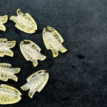 Load image into Gallery viewer, Beautiful Lemon Quartz Fish Gemstone, Beautiful Carved Fish Shape Beads, Feminine Energy Charm, 17X26 MM, Clear Yellow Fish Charm Pendant