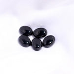 Load image into Gallery viewer, Black Onyx Oval Shape Beads, Black Onyx Hand Carved Smooth Gemstone Beads, Loose Carving Beads, Oval Charms for Jewelry Making 12X16 MM