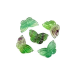 Load image into Gallery viewer, Green Fluorite Butterfly Carving: Gemstone Jewelry Charm (18MM