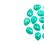 Load image into Gallery viewer, Amazing Amazonite Pear Shape Beads, AAA+ Quality Faceted Teardrop Bead, 9X12 MM Briolette Beads, Matched Pairs, Jewelry Making Beads