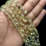 Load image into Gallery viewer, Natural Lemon Quartz Faceted Tumble Shape Gemstone Beads, Lemon Quartz Nuggets Shape Beads, 8" Fancy Wholesale Jewelry Beads, 6X8-7X9 MM