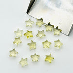 Load image into Gallery viewer, Natural Lemon Quartz Star Shape Beads, Faceted Stars Shape Briolettes Beads for Jewelry Making, Loose Lemon Stars, 8 MM Mini Star Charms