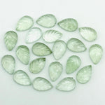 Load image into Gallery viewer, AAA Green Amethyst Leaf Shape Briolettes, Amethyst Hand Carved Leaf Shape Gemstone Beads, Green Leaf Beads, 14 MM Loose Leaf Charms