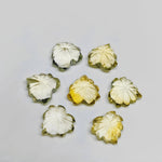 Load image into Gallery viewer, 2,3,4,5 Pcs Natural Citrine Heart Shape Carving Gemstones , Fancy Shape Briolettes For Jewelry Making, 10 MM Loose Carving Gemstone Beads