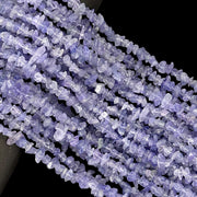 Natural Tanzanite Uncut Beads Strand, AAA Tanzanite Chips Beads for Jewelry Making, 16
