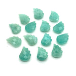 Load image into Gallery viewer, Natural Amazonite Leaf Shape Beads, Amazonite Leaf Shape Briolette's, Faceted Fancy Carvings for Jewelry, 11X15 MM, Wholesale Gemstone Beads