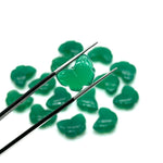 Load image into Gallery viewer, Natural Green Onyx Butterfly Shape Beads, AAA Green Onyx Hand Carved Butterfly Briolettes, Gemstone Carvings, 13 MM Mini Butterfly Charms