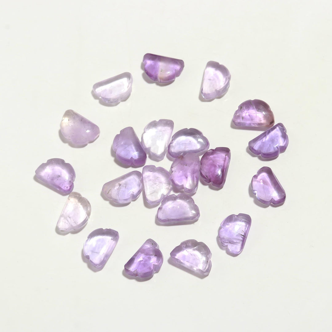 AAA Pink Amethyst Clouds Shape Beads, Natural Amethyst Smooth Cloud Shape Stones, Carved Amethyst Cloud Charms, 12 MM, Loose Briolettes