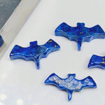 Load image into Gallery viewer, 2,3,4,5 Pcs Natural Lapis Lazuli Hand Carved Bat Shape, Bat Shape Gemstone For Jewellery, Bat Shape Gemstone, 20X10 mm