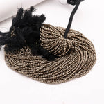 Load image into Gallery viewer, AAA Pyrite Faceted Beads, Sparkling Pyrite Micro Round Beads, AAA Pyrite Gemstone Beads for Jewelry Making, Wholesale Beads, 2-2.5 MM