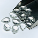 Load image into Gallery viewer, 2,3,4,5 pcs Crystal Quartz Leaves Shape Gemstone, Natural Crystal Quartz Pear Shape Carved Briolette Beads, Wholesale Jewelry Beads 16X10 mm