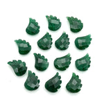 Load image into Gallery viewer, AAA Green Aventurine Leaf Shape Beads, Hand Carved Aventurine Leaf Shape Briolette's, Faceted Fancy Carvings for Jewelry Making, 11X15 MM