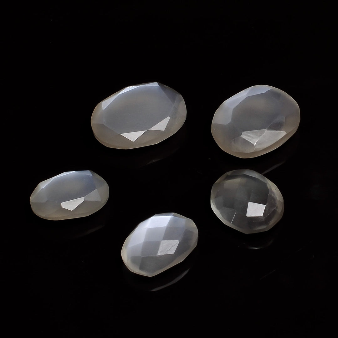 2,10,20,25,50pcs A-one Quality Grey Moonstone freeform Rosecut, CutStone rosecut, gemstone for jewelry, jewelry making rosecut 13X11 16X12mm