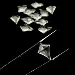 Load image into Gallery viewer, Clear Crystal Quartz Kite Shape Beads, Hand Carved Faceted Kite Shape Stone, Kite Shape Charms for Jewelry Making, 16 MM Gemstone Carvings