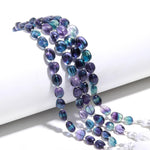 Load image into Gallery viewer, Multi Fluorite Tumble Gemstone Beads: 8" Strand, 6-8mm